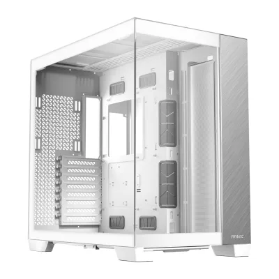 Antec C8 Aluminium White E-ATX Dual Chamber Gaming Chassis - White (Open box)