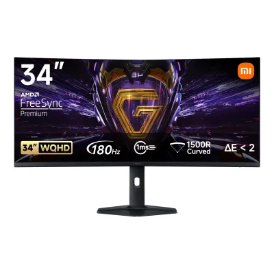 Xiaomi G34WQi 34" 1440p UltraWide VA Curved Gaming Monitor (180Hz, 1ms) (Open box)
