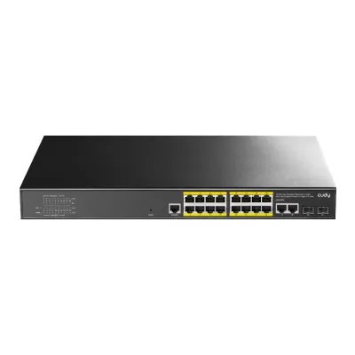 Cudy 16 Port Layer 2 Managed Gigabit PoE Switch (Open box)