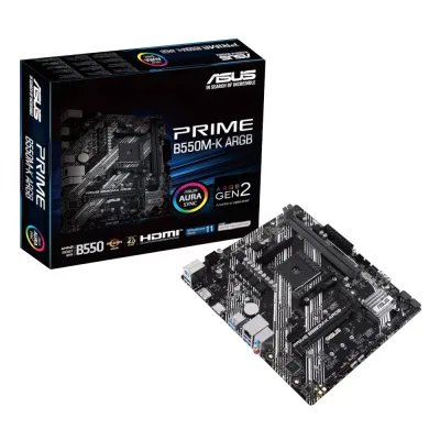 Asus PRIME B550M-K ARGB AM4 M-ATX Motherboard