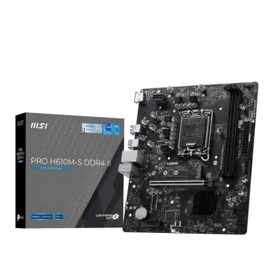 MSI PRO H610M-S DDR4 II LGA1700 M-ATX Motherboard