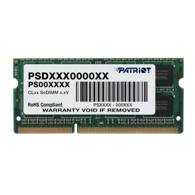 Patriot Signature Line 4GB 1600MHz DDR3 Dual Rank SODIMM Notebook Memory (Open box)