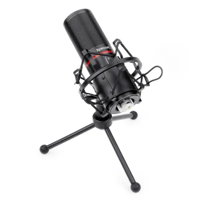 REDRAGON BLAZAR Cardioid USB Gaming Mic and Tripod - Black (Open box)