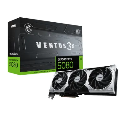 MSI GeForce RTX 5080 16G VENTUS 3X OC PLUS Graphics Card